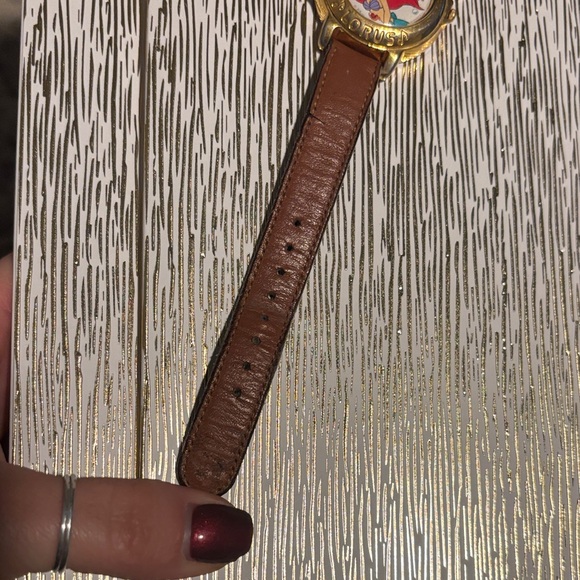 Lorus Brown Leather Watch with Ariel Mermaid Design - Picture 4 of 7